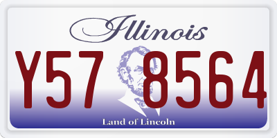 IL license plate Y578564