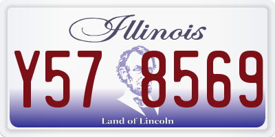 IL license plate Y578569