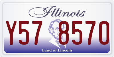 IL license plate Y578570