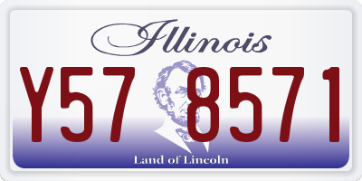 IL license plate Y578571