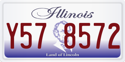 IL license plate Y578572
