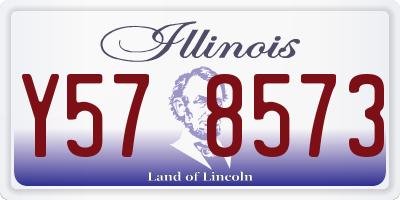 IL license plate Y578573