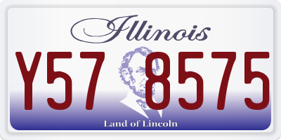 IL license plate Y578575