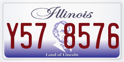 IL license plate Y578576