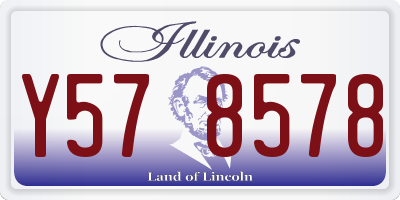 IL license plate Y578578