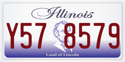 IL license plate Y578579