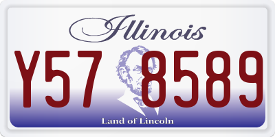 IL license plate Y578589