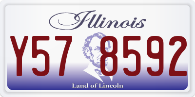 IL license plate Y578592