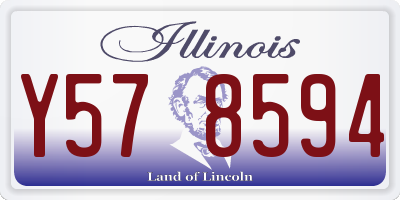 IL license plate Y578594