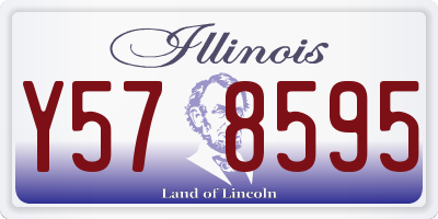 IL license plate Y578595