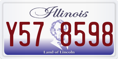 IL license plate Y578598