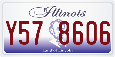 IL license plate Y578606