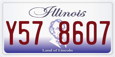 IL license plate Y578607