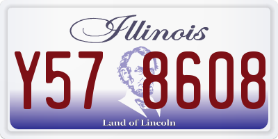 IL license plate Y578608