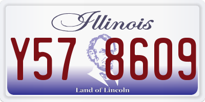 IL license plate Y578609