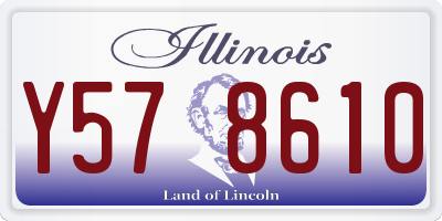 IL license plate Y578610