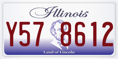 IL license plate Y578612