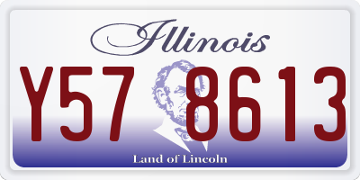 IL license plate Y578613