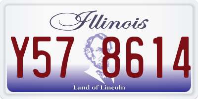 IL license plate Y578614