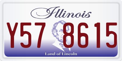 IL license plate Y578615