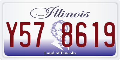 IL license plate Y578619