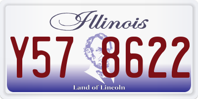IL license plate Y578622