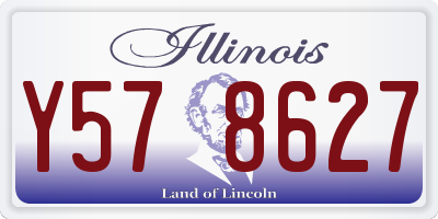 IL license plate Y578627