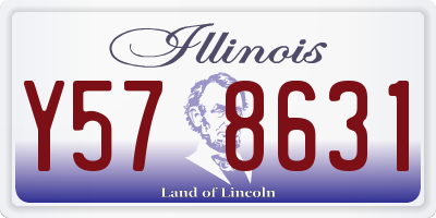 IL license plate Y578631