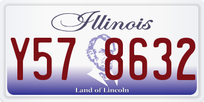 IL license plate Y578632