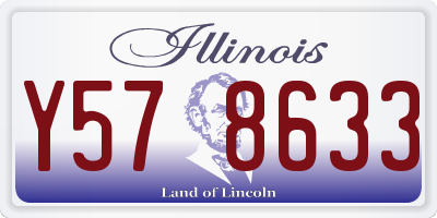 IL license plate Y578633