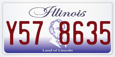 IL license plate Y578635
