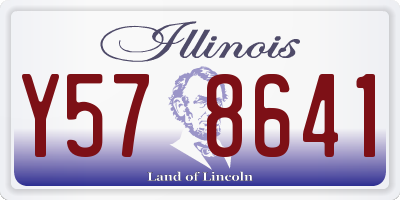 IL license plate Y578641
