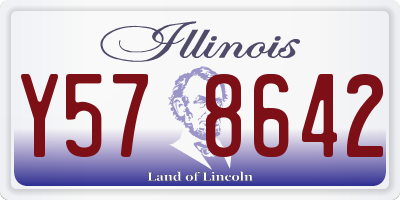 IL license plate Y578642