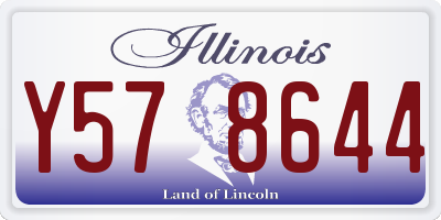 IL license plate Y578644