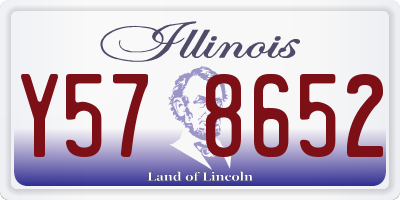 IL license plate Y578652