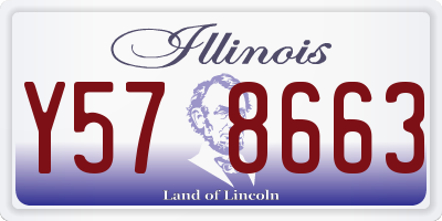 IL license plate Y578663