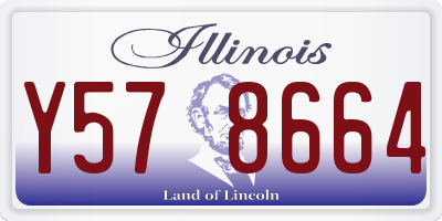 IL license plate Y578664
