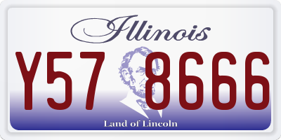 IL license plate Y578666