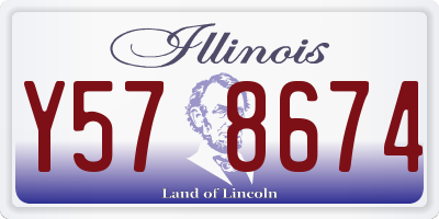 IL license plate Y578674