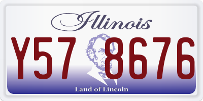 IL license plate Y578676