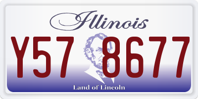 IL license plate Y578677