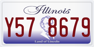 IL license plate Y578679
