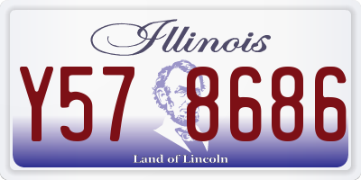 IL license plate Y578686