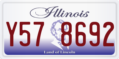 IL license plate Y578692