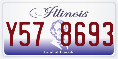 IL license plate Y578693