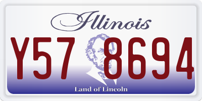 IL license plate Y578694