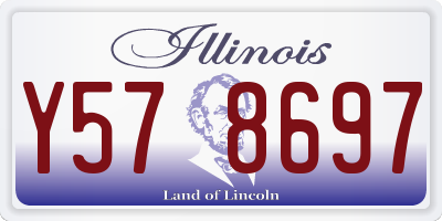 IL license plate Y578697