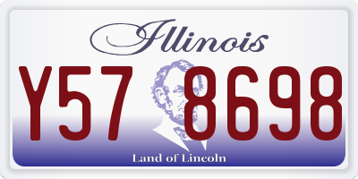 IL license plate Y578698
