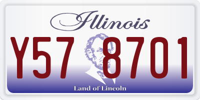 IL license plate Y578701
