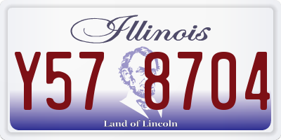 IL license plate Y578704
